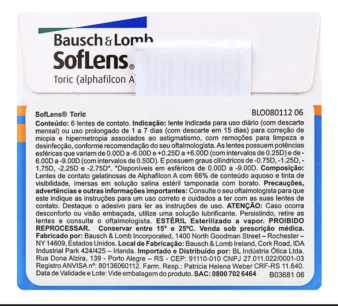 SOFLENS TORICA (Detalhe 103)
